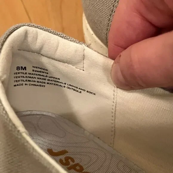 NWOT Jsport Khaki Colored Boat Shoes - Picture 2 of 7